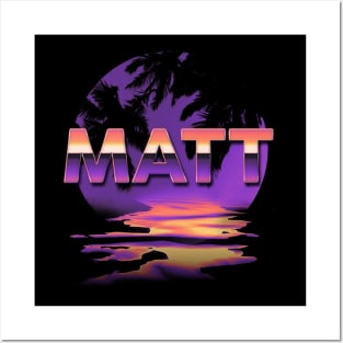 Quotes Matt Name Retro Styles Birthday 70s 80s 90s Posters and Art